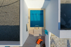 Aerial of the houses